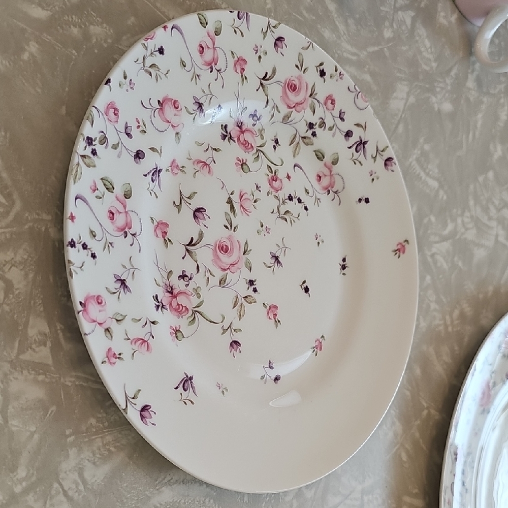 Royal Albert Pink and Purple Floral Salad Plate